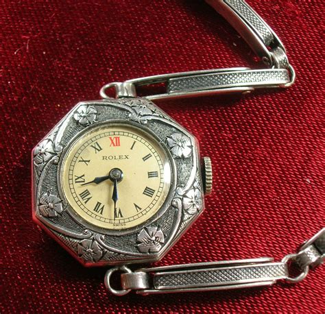 sterling silver womens rolex watch|rolex silver watch face.